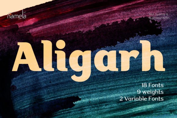 Aligarh Font: Bold & Beautiful