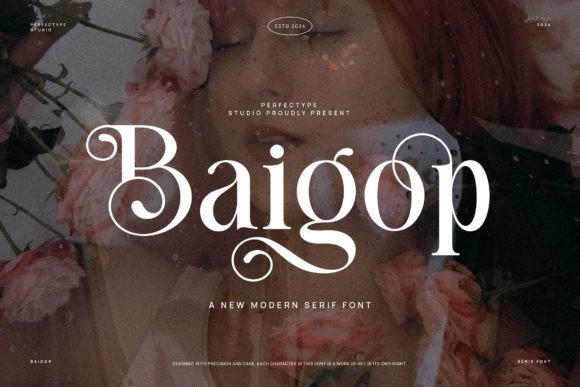 Baigop: A Bold Serif Font for Editorial Design