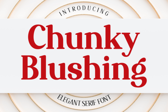 Chunky Blushing Font for Creative Projects