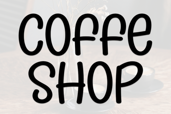 Coffe Shop Font: Playful Script for Creative Projects