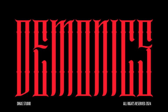 Demonics: A Sinister Font for Web Design