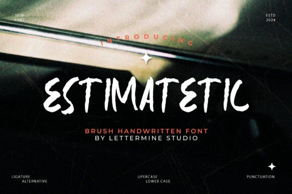 Estimatetic: Bold Handwritten Font