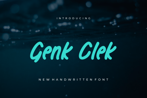 Genk Clek: A Playful Handwritten Font