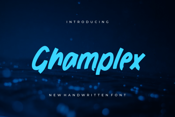 Ghamplex: A Bold Handwritten Font