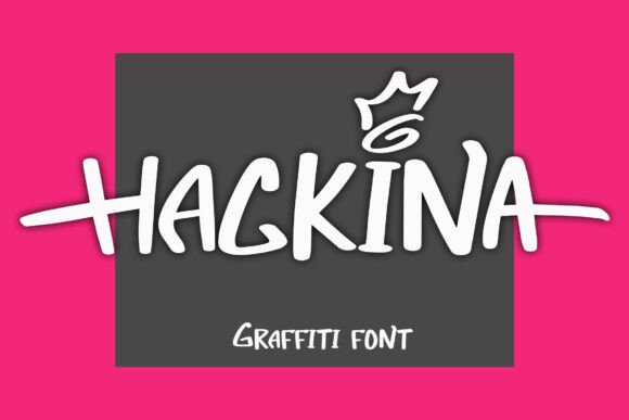Hackina: A Bold Graffiti Font