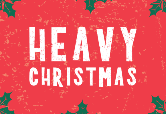 Heavy Christmas Font for Bold Design