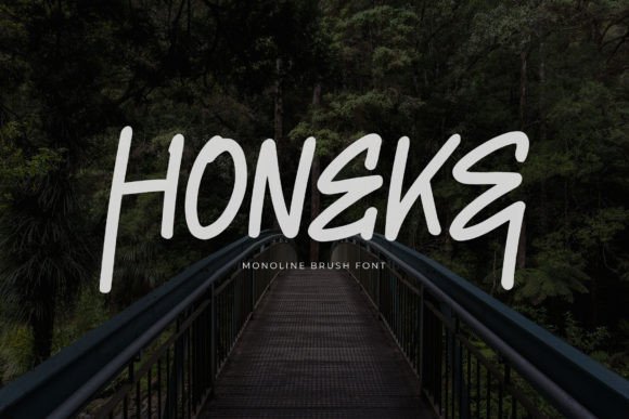 Honeke: A Bold Script Font for Creative Campaigns
