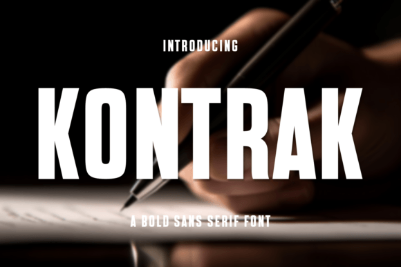 Kontrak: A Bold Sans Serif for Creative Power