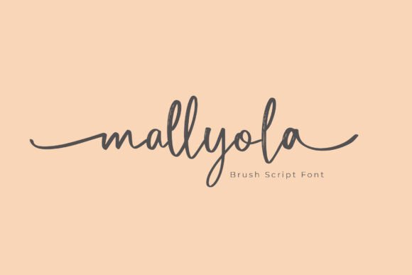 Mallyola: A Bold Script Font for Web Design