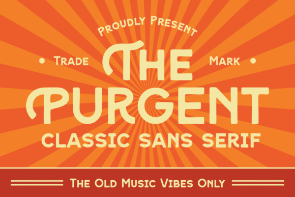 Purgent: A Bold Sans Serif Font