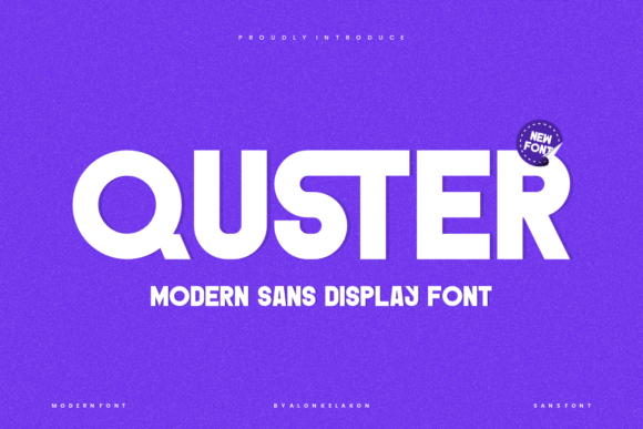 Quster: A Bold Sans Serif for Campaigns
