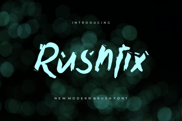 Rushfix: A Bold Brush Font for Creative Projects