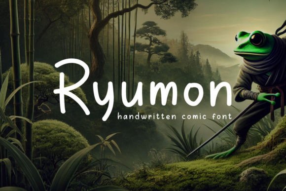 Ryumon: A Handwritten Font for Creative Projects
