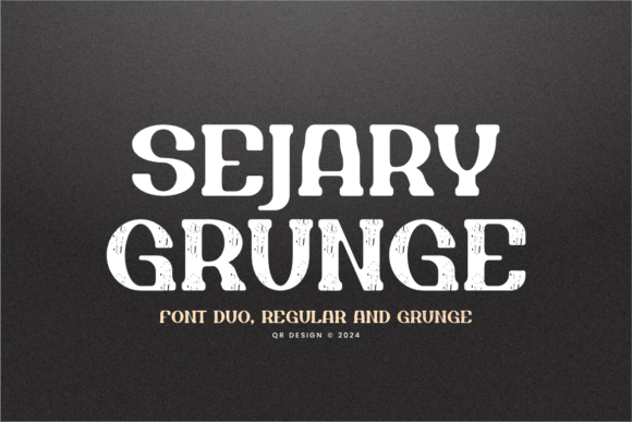 Sejary Grunge: Bold Serif for Creative Makers