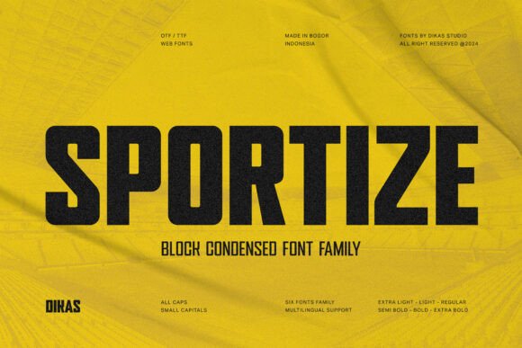 Sportize: A Bold Sans Serif for Web Design