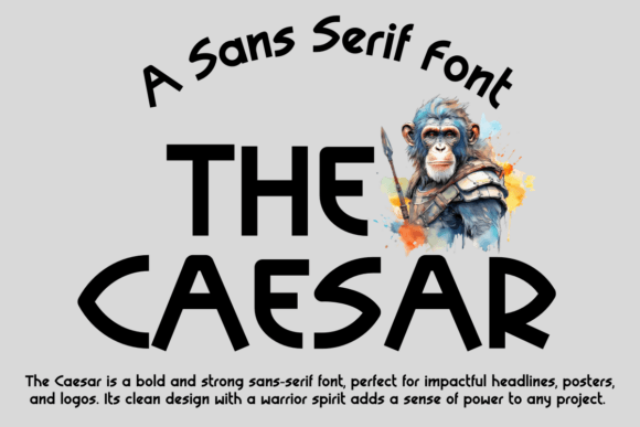 The Caesar: A Bold, Modern Sans Serif