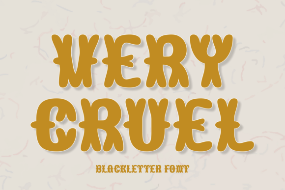 Very Cruel Font: Bold & Beautiful
