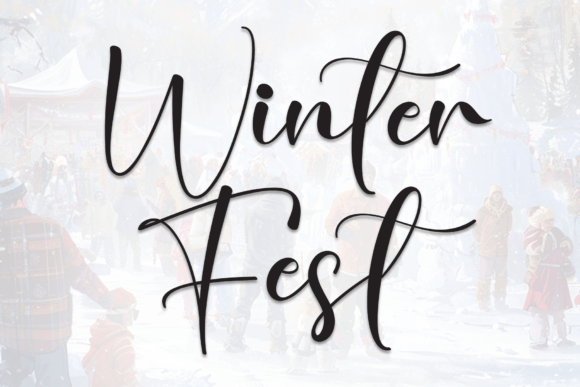 Winter Fest Font for Business