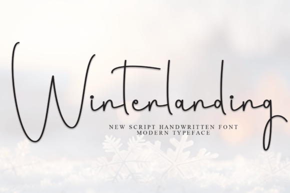 Winterlanding Font for Creative Projects